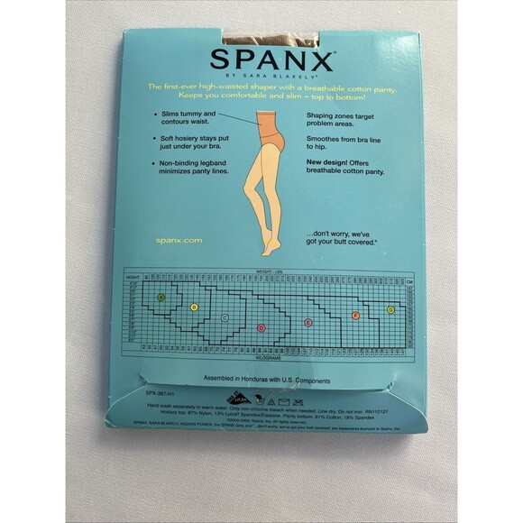 SPANX High Power Brief High Waisted Cotton Panty Cocoa Size B - Picture 3 of 5